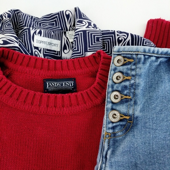 VINTAGE 90's | No Excuses Denim Button Up Shorts - Picture 7 of 7